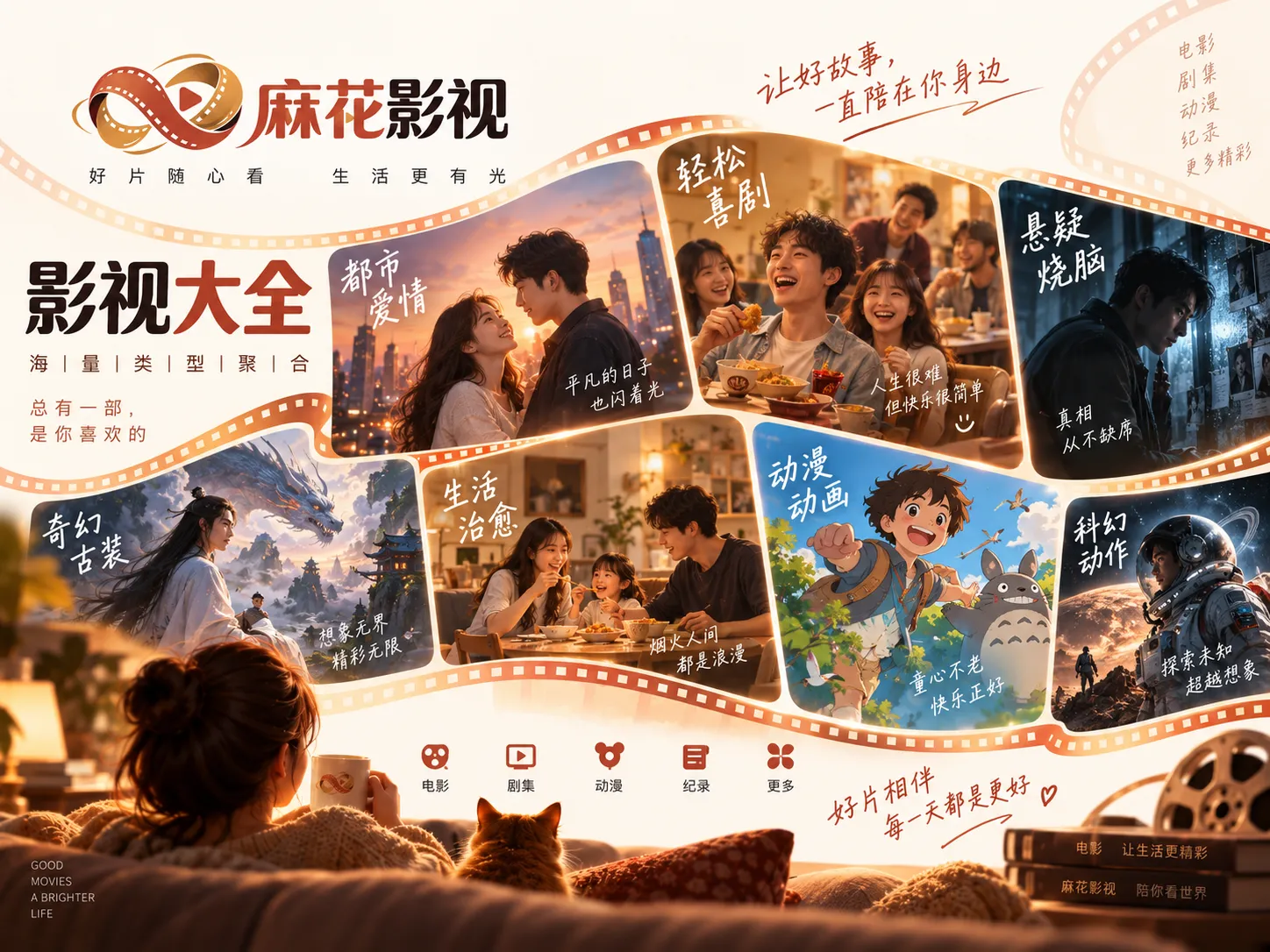 综艺节目浏览与轻松观看场景